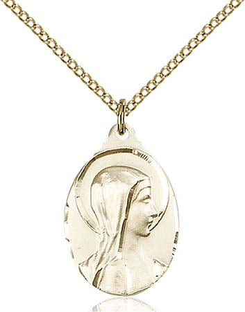 Gold Filled Sorrowful Mother Pendant 0599GF/18GF