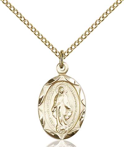 Gold Filled Miraculous Pendant - 0612M