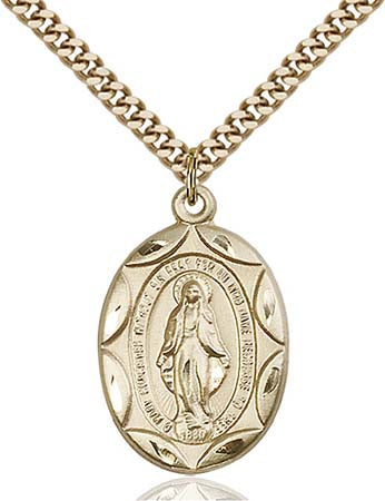 Gold Filled Miraculous Pendant - 0801MGF/24G