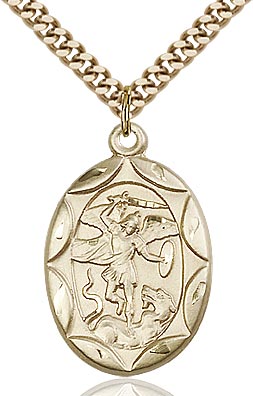 Gold Filled St. Michael the Archangel Pendant 0801RGF/24G