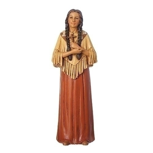 6 inch Saint Kateri Tekakwitha Statue - from the Joseph Studio Collection