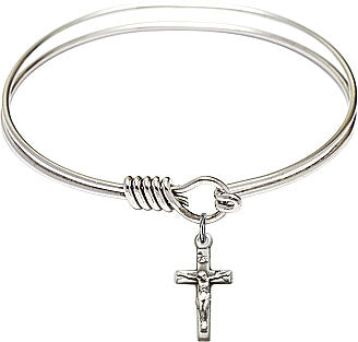 Bangle Bracelet with Crucifix Charm B4204RH-5417PWS