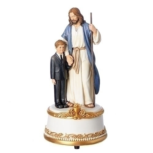 Jesus with Communion Boy Music Box 604017