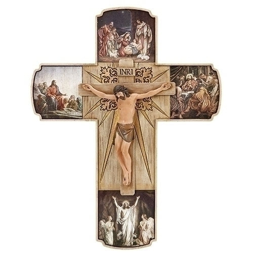 Life of Christ Crucifix - 12 inches