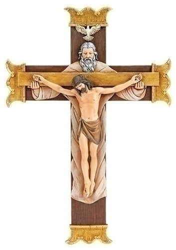 10 inch Resin Holy Trinity Crucifix