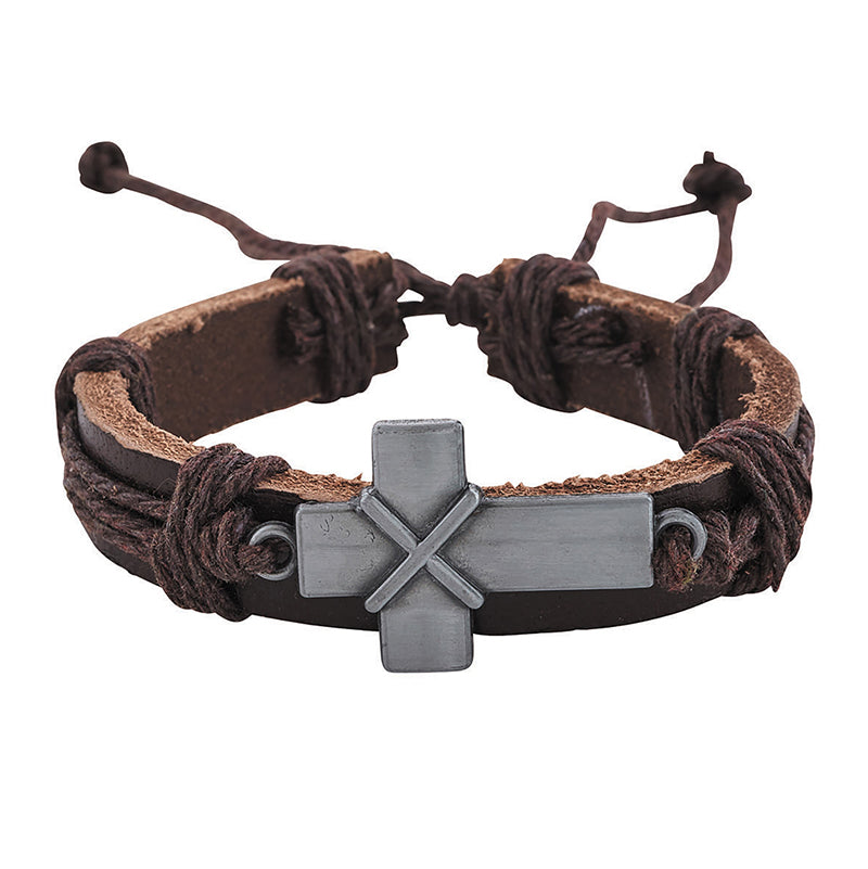 Threads of Faith Bold Cross Bracelet