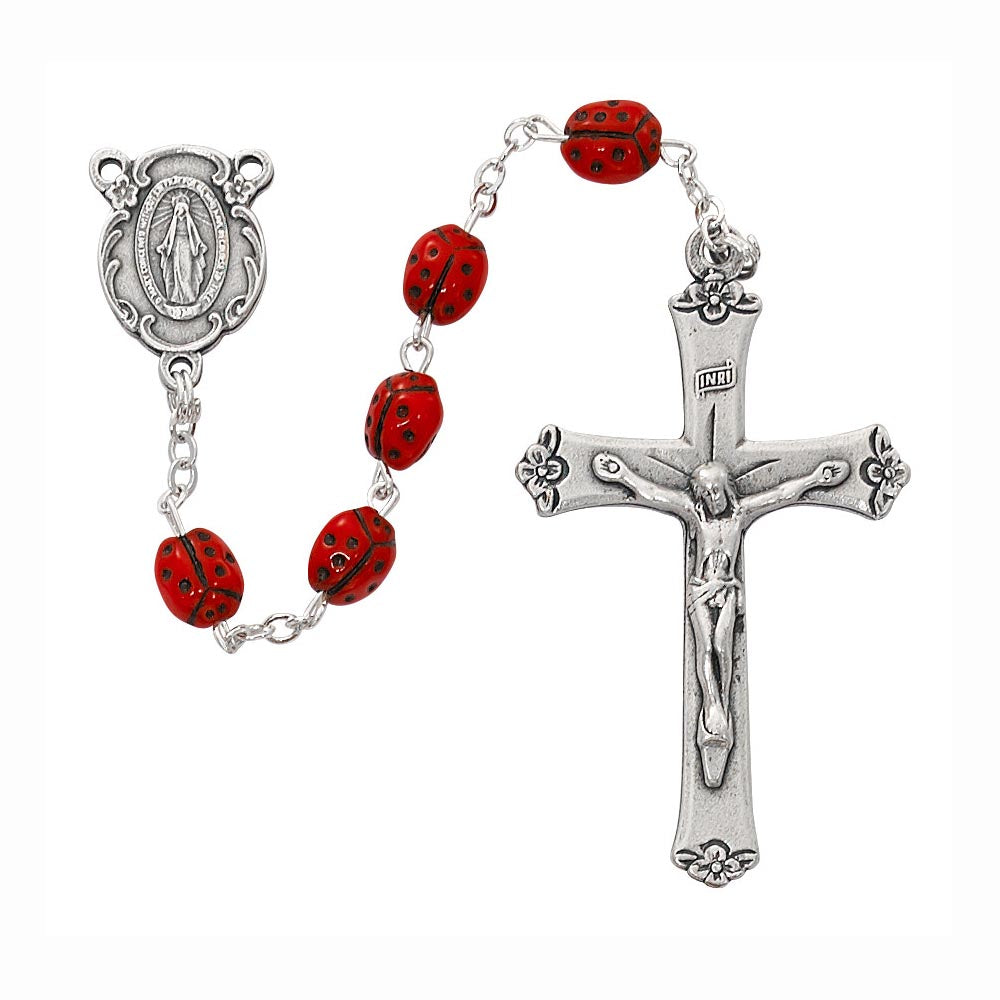 Ladybug Rosary P376R