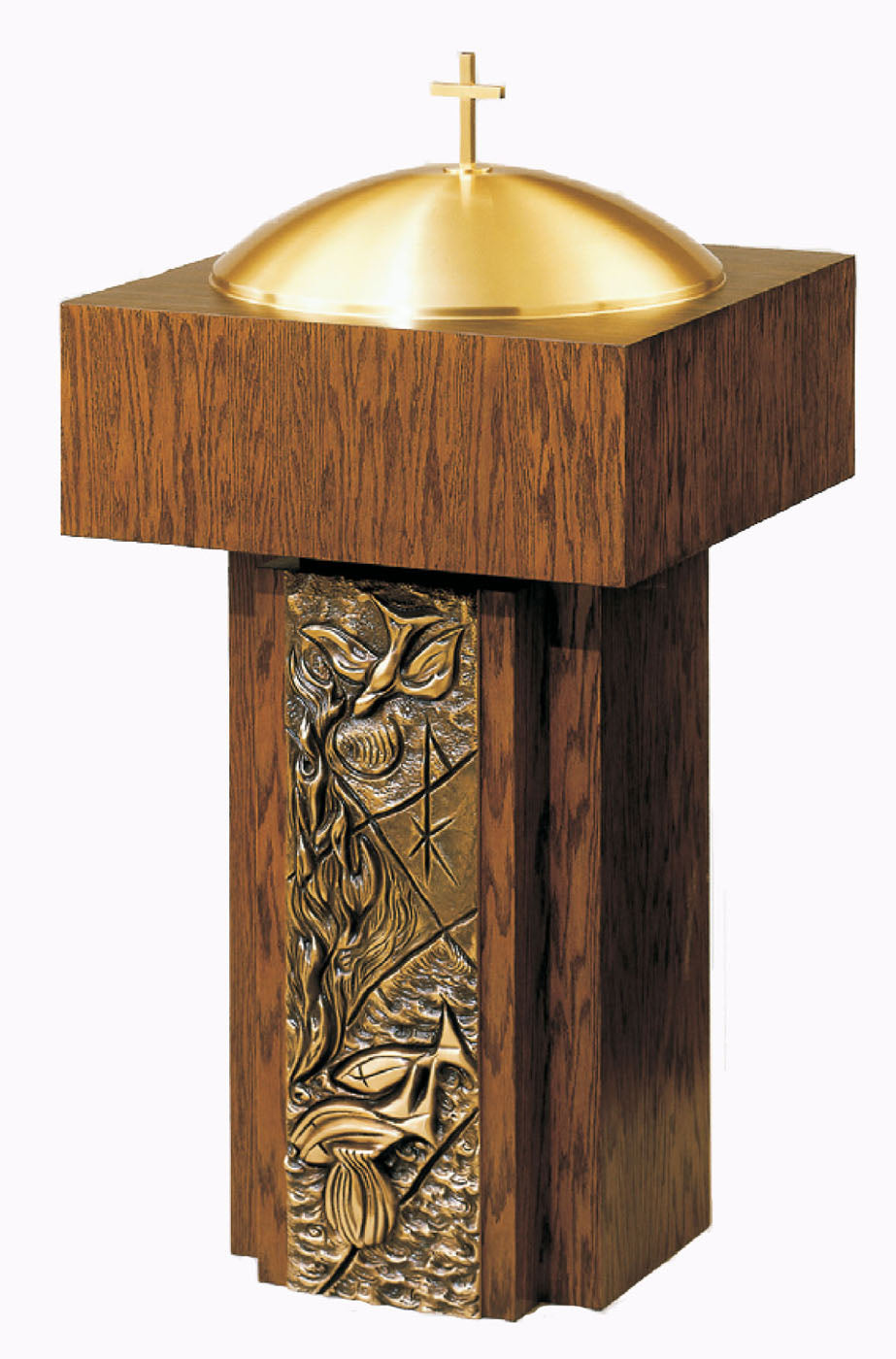 Bronze Relief Baptismal Font 75BF18