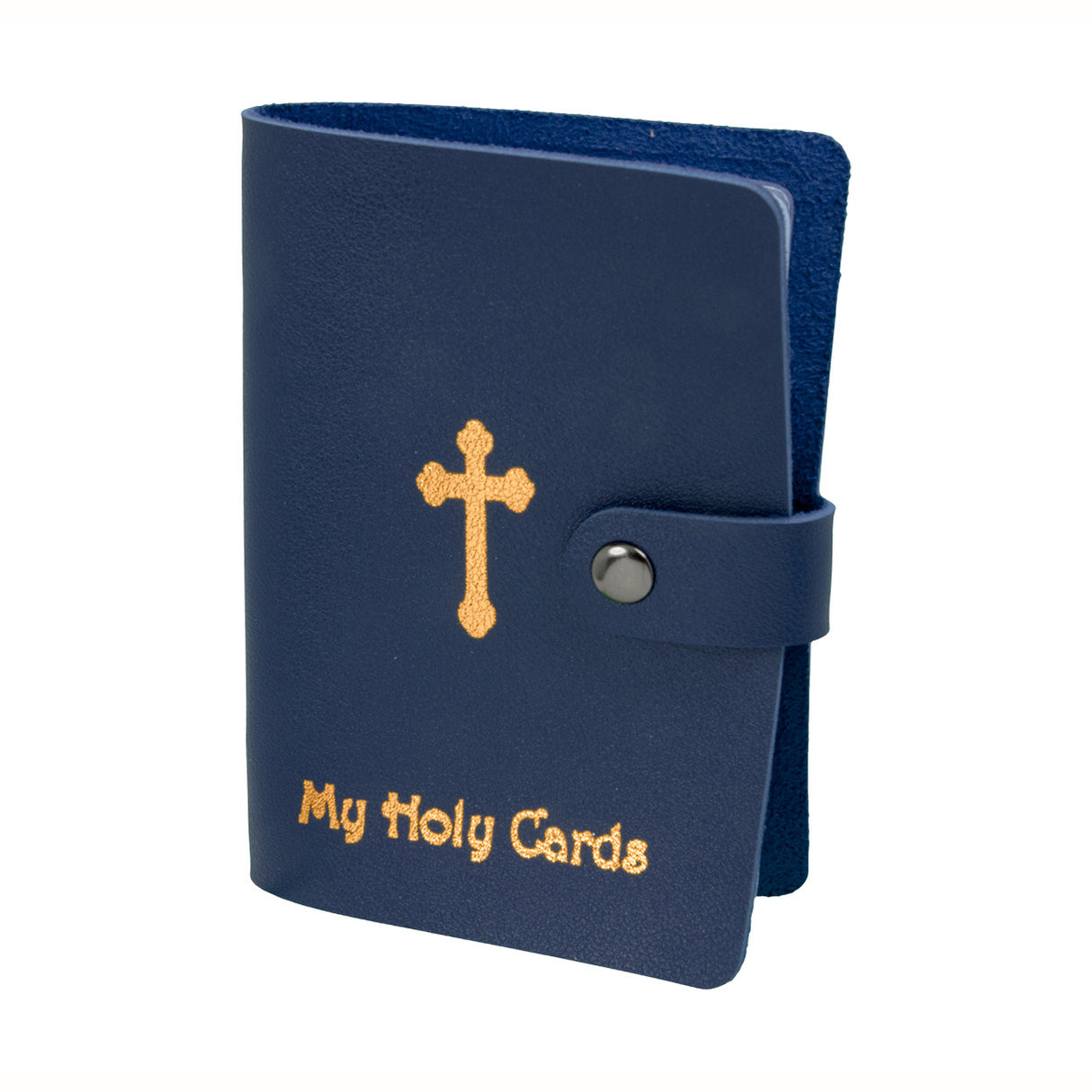 Blue Leatherette Prayer Card Binder