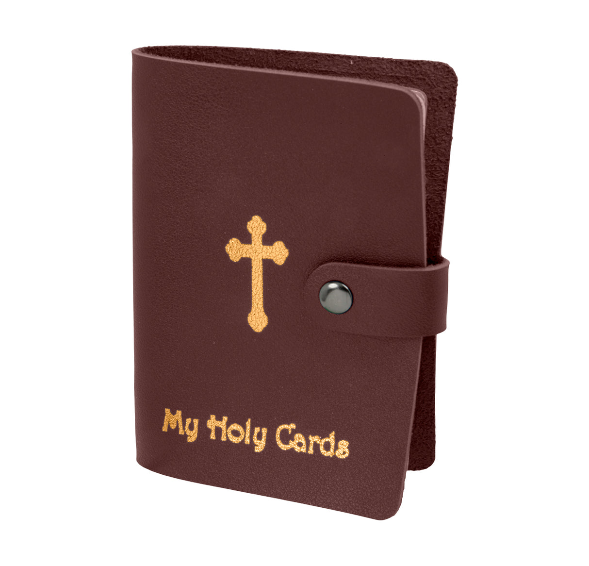 Maroon Leatherette Prayer Card Binder