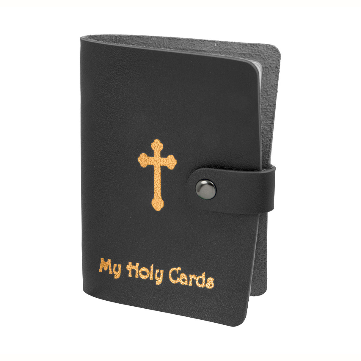 Black Leatherette Holy Card Binder