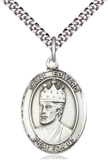St. Edward the Confessor Sterling Silver Medal 7026SS/27S