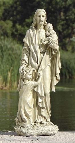 Jesus with Children Garden Statue