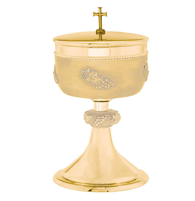Gold Ciborium with Grapes & Vine Design B2604G