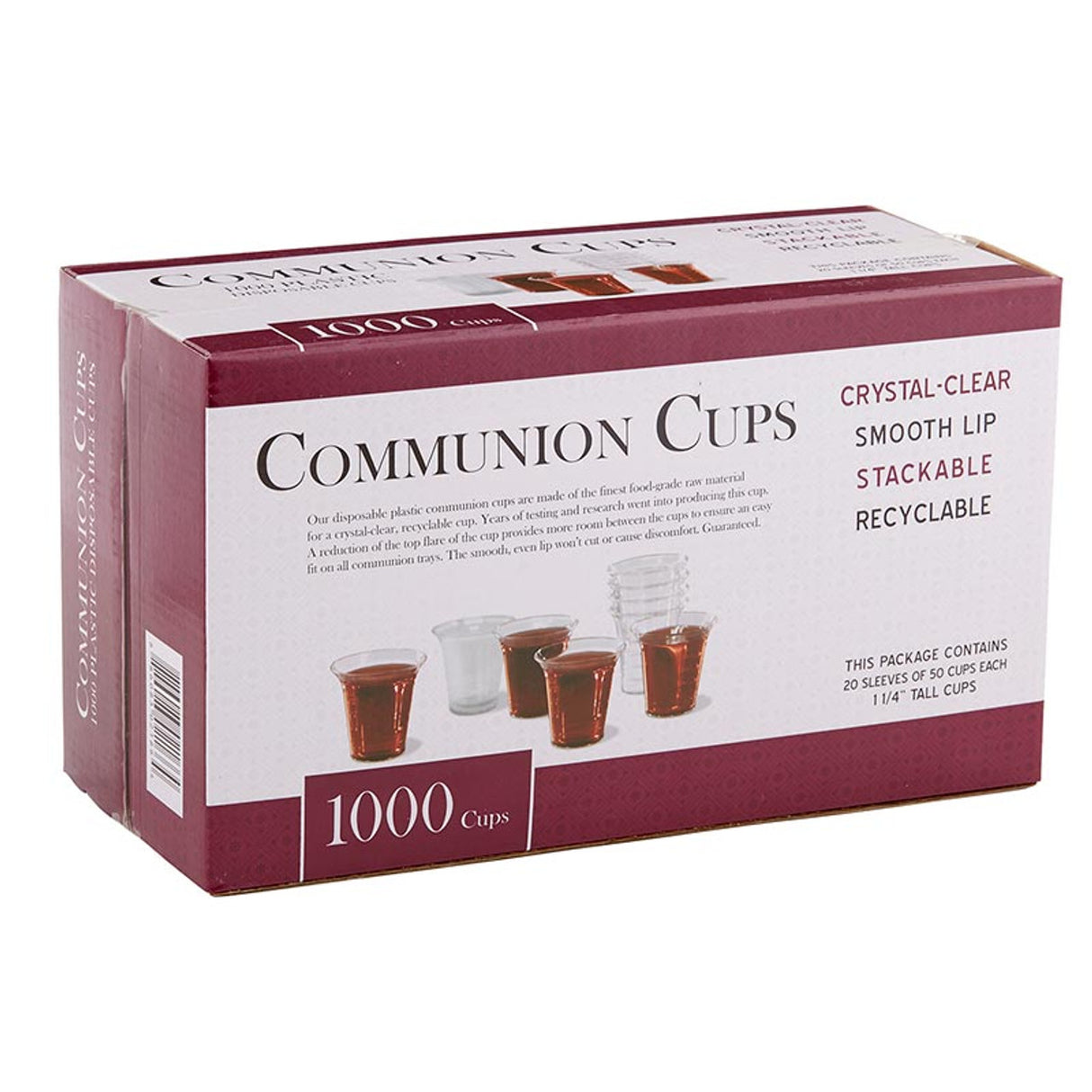 Recyclable Communion Cups 1000ct