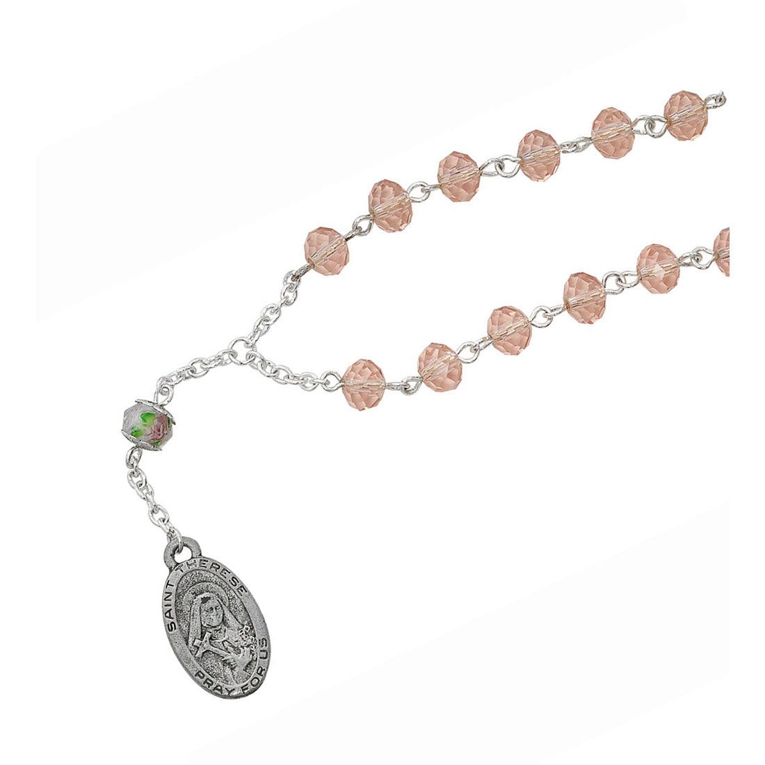 Chaplet of Saint Therese with Prayer Card