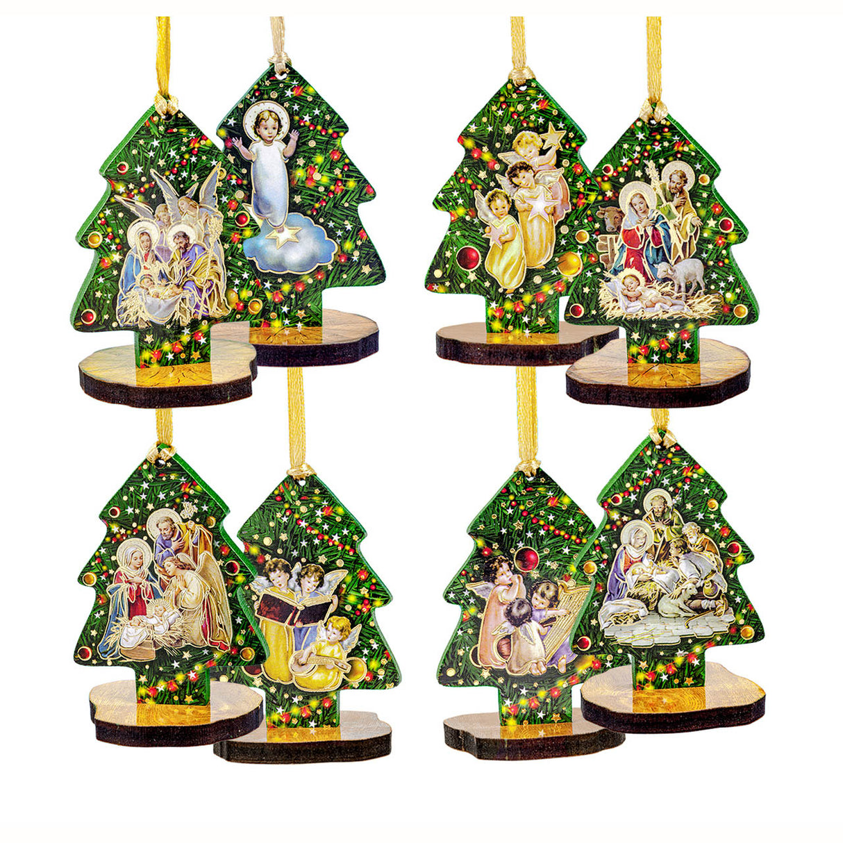 Christmas Tree Nativity Scene Ornament 251060