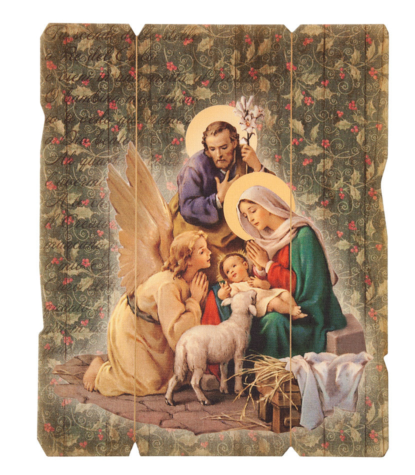 7.5 x 9 Christmas Nativity Plaque