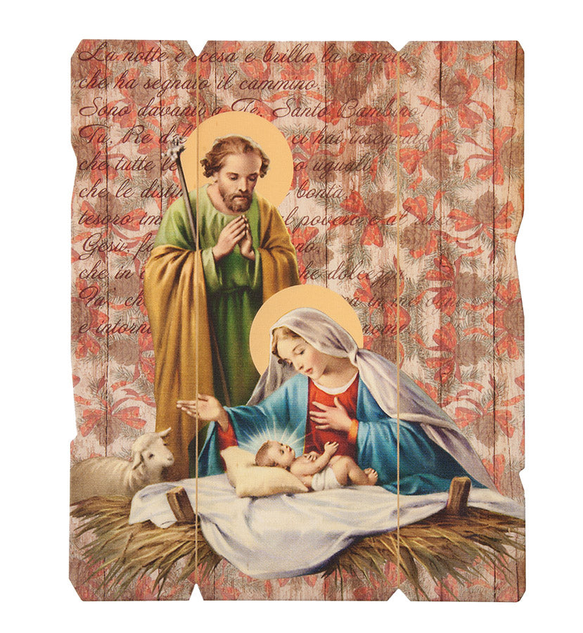 Nativity Wood Wall Panel 2548-8104