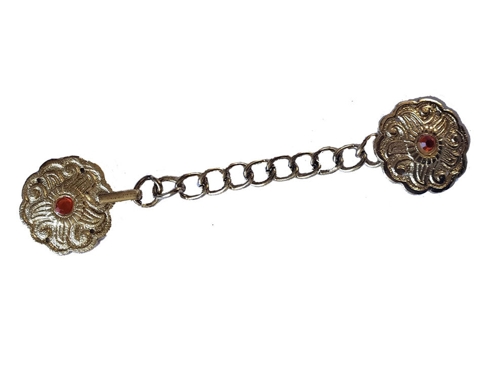 Brass Cope Clasp with Stones 19604