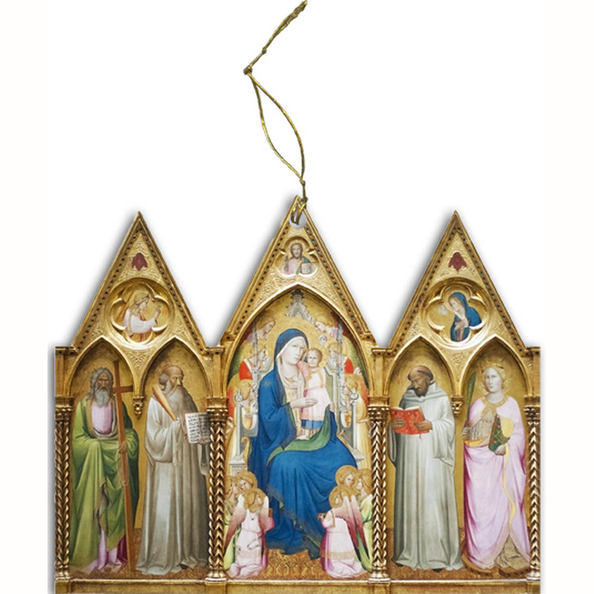 Madonna & Child with Saints Triptych Ornament