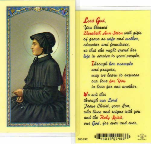 Saint Elizabeth Ann Seton Holy Cards