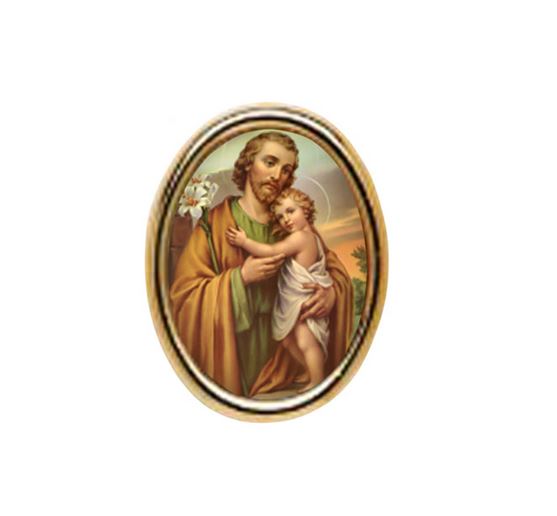 St Joseph Photo Style Lapel Pin