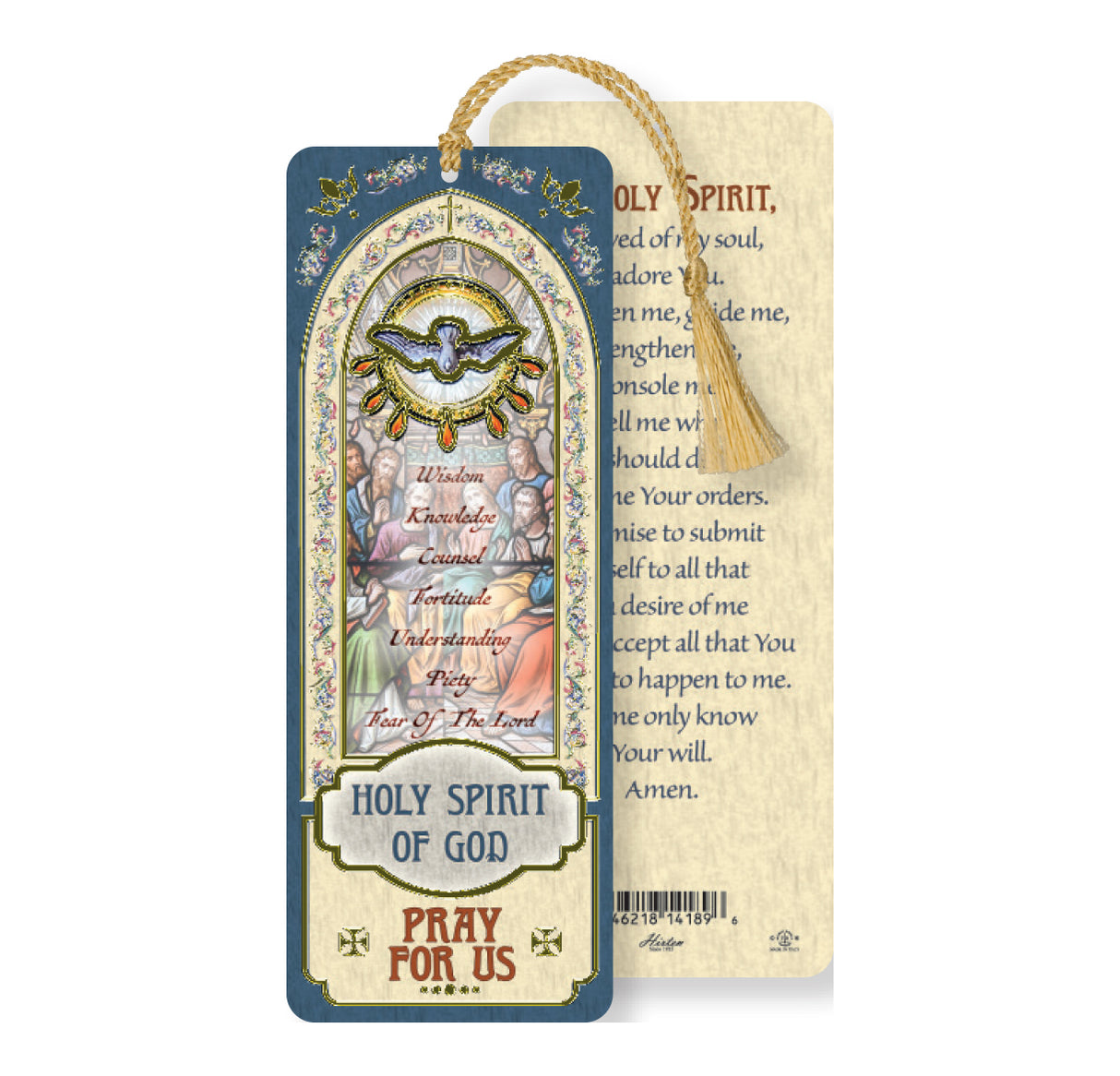 Laminated Holy Spirit / Confirmation Bookmark with Tassel