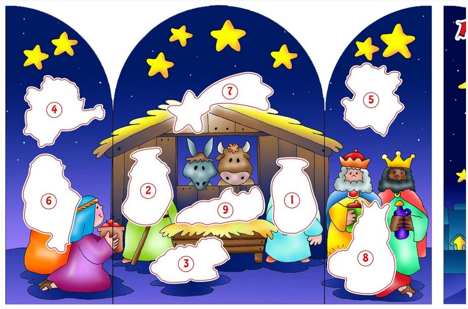 Christmas Novena Sticker Set for Children