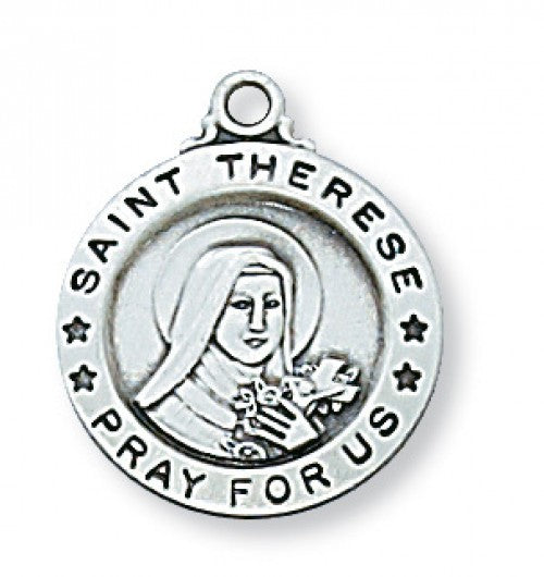 Saint Therese Sterling Silver Medal no. L700TF
