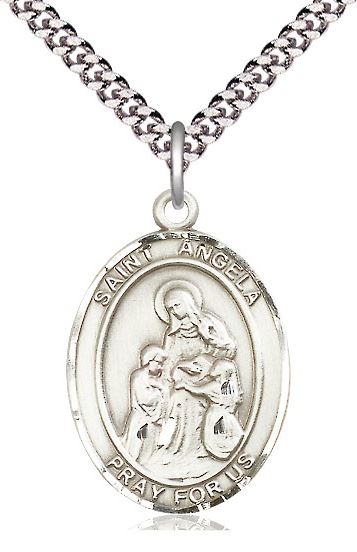 St. Angela Merici Sterling Silver Medal 8284SS/18S