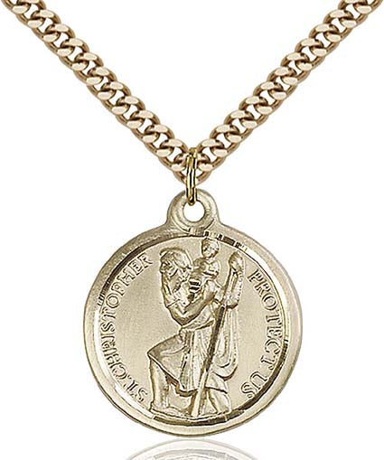 Gold Filled St. Christopher Pendant 0192CGF/24G