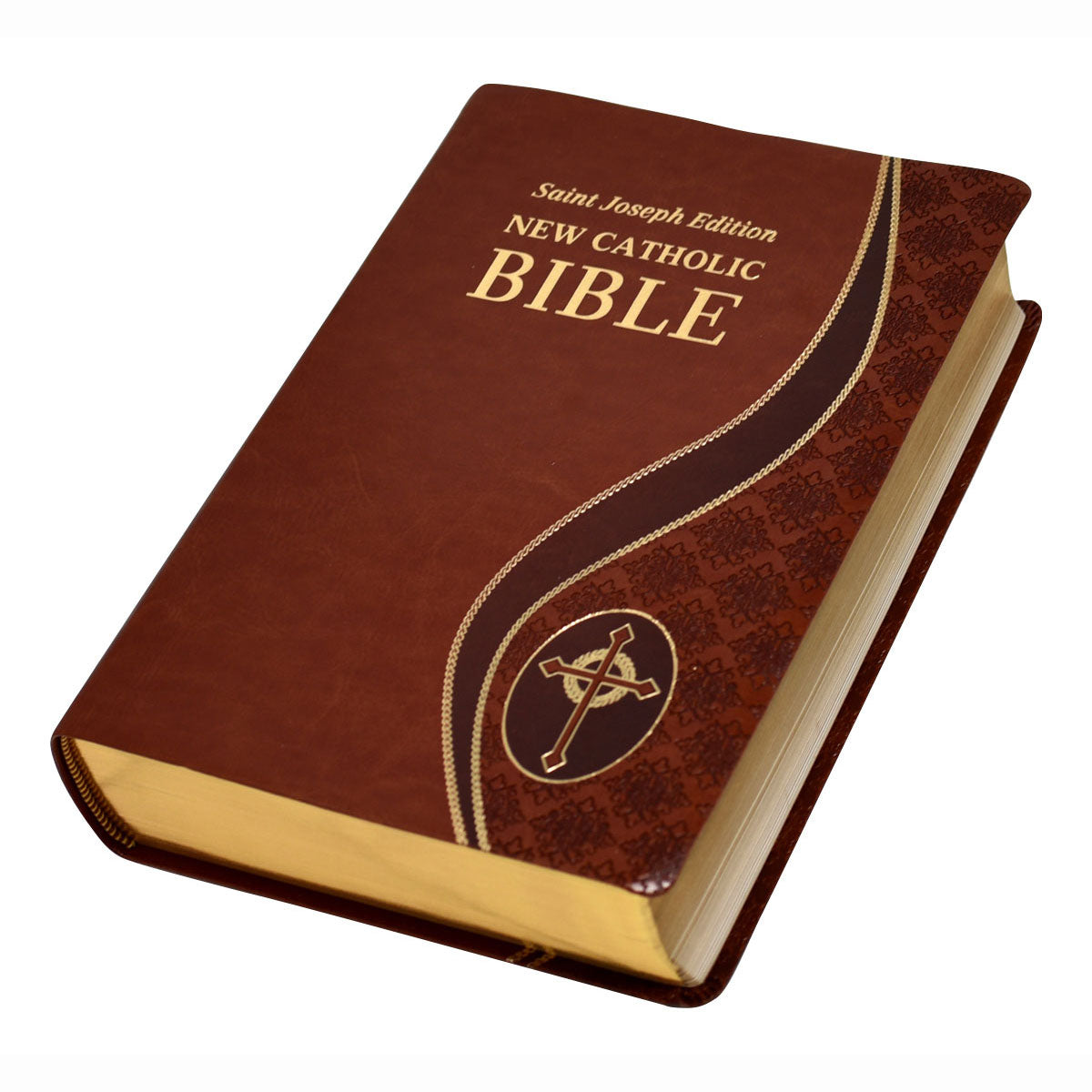 St. Joseph New Catholic Bible Giant Print Brown Leather 617/19BN