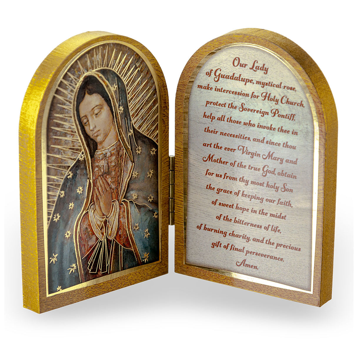 Our Lady of Guadalupe 3.5 x 4.75 inch Diptych