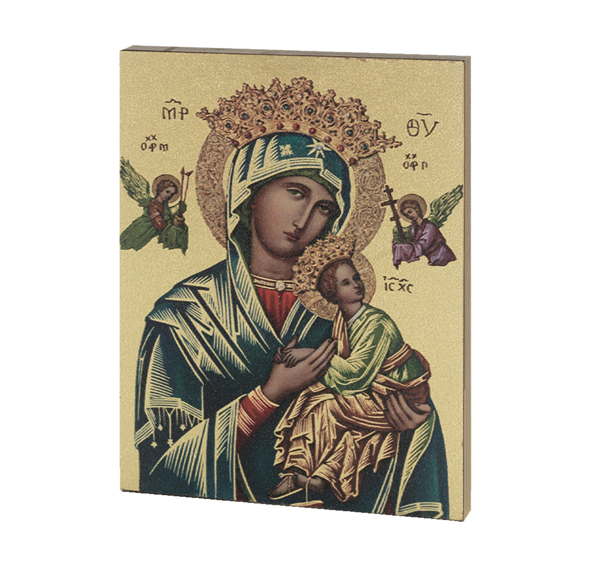 Our Lady of Perpetual Help Textured Icon Plaque