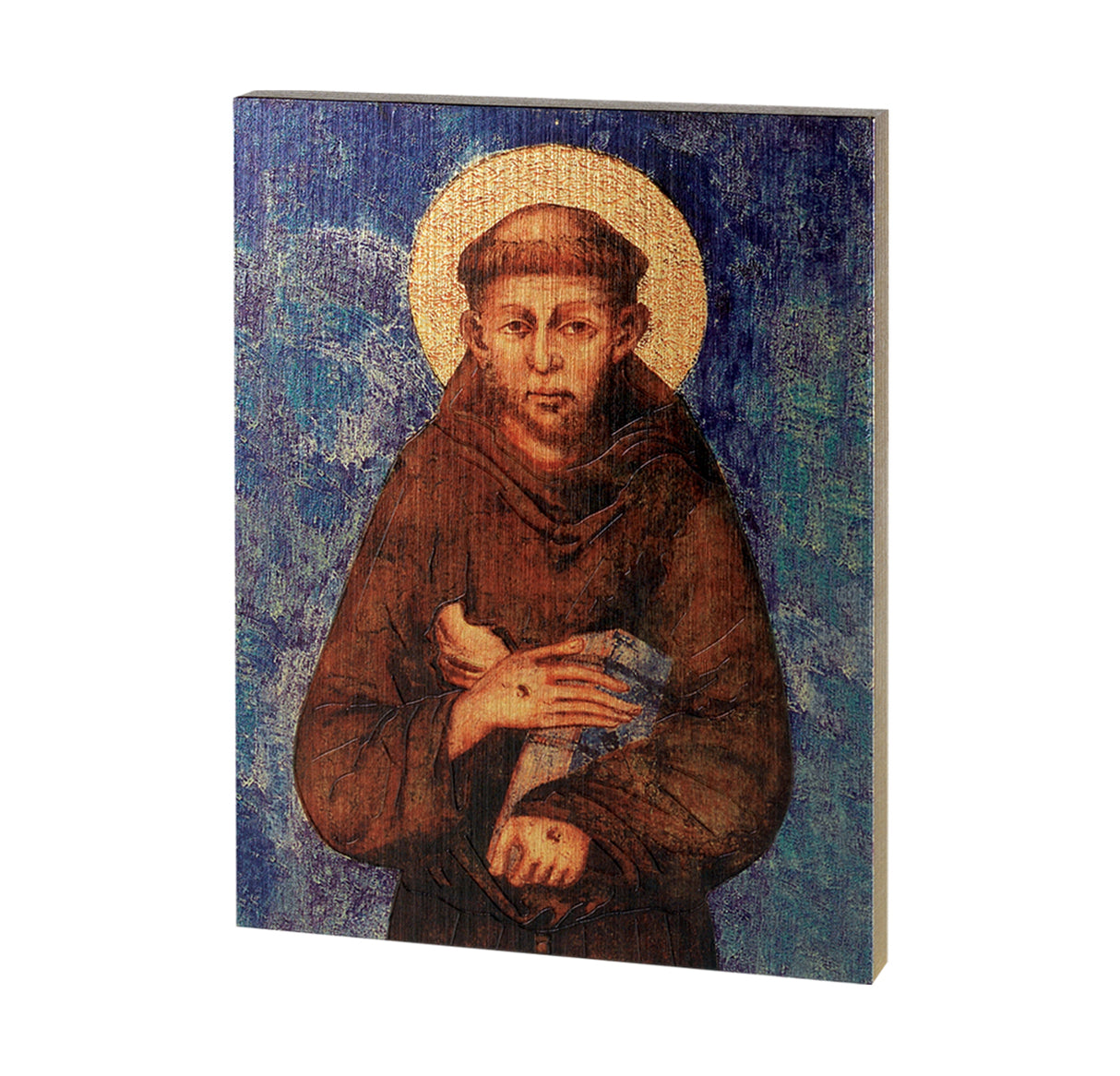St Francis Embossed Icon Plaque 7.5x10