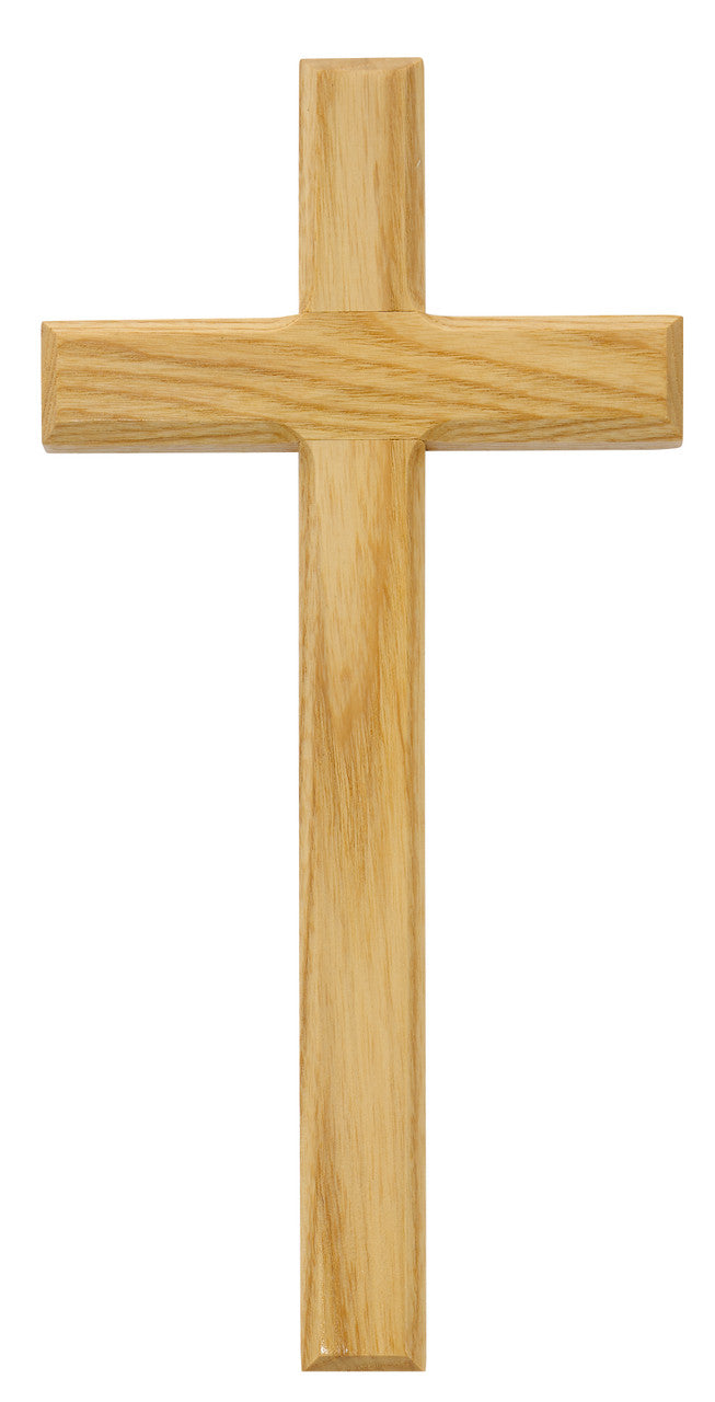 10 inch Oak Wall Cross 80-110