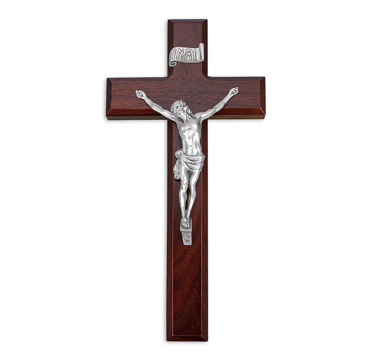 10 inch Pewter Cherry Wall Crucifix 95P-10R1