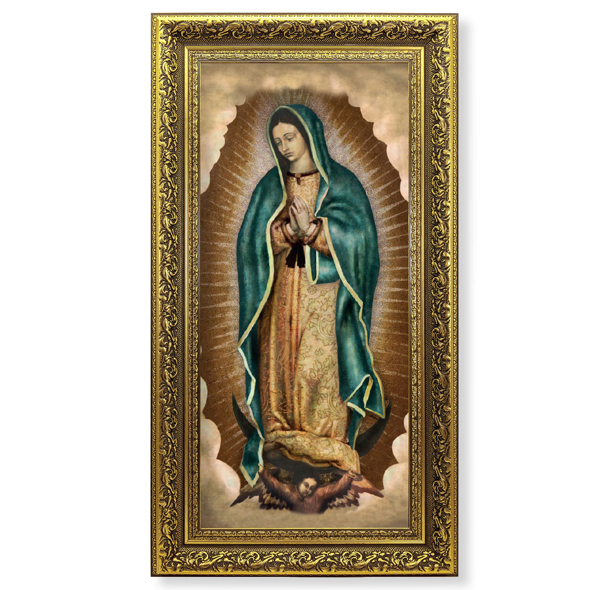 14 x26 Guadalupe Frame under Glass