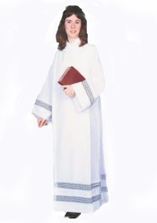 Women's Alb with Lace Bands 4995