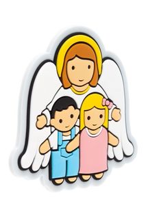 Guardian Angel with Children Little Drops Magnet