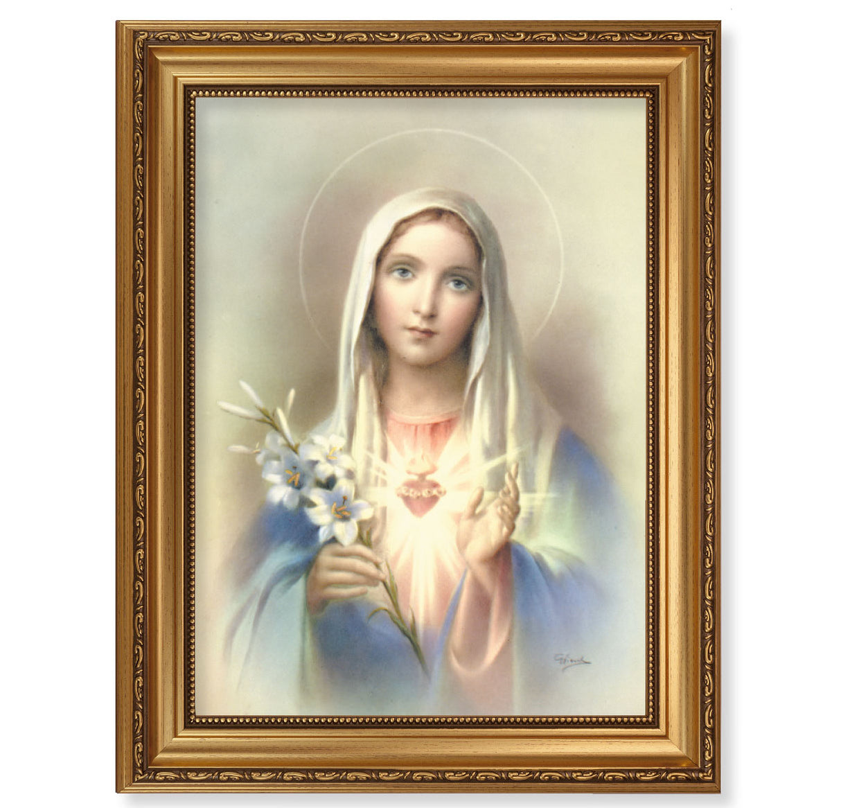 Immaculate Heart of Mary Gold Frame 131-211