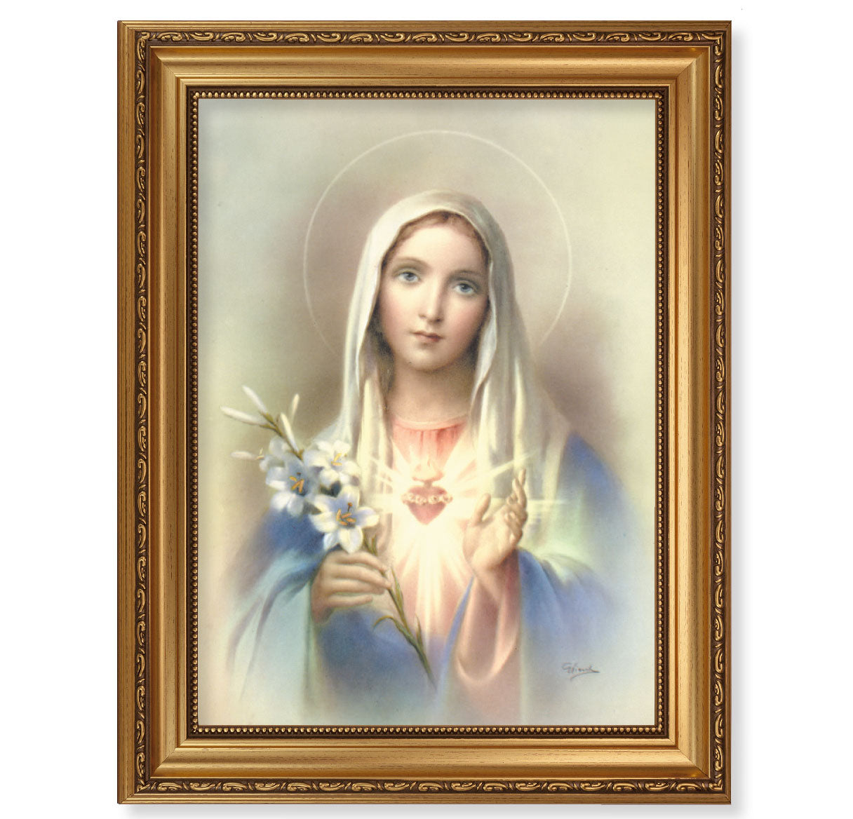 Immaculate Heart of Mary Gold Frame 131-211