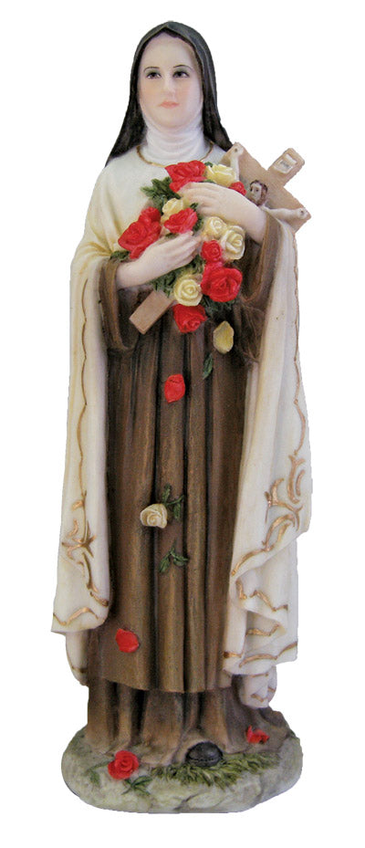 Saint Therese the "Little Flower" Statue - 8 inches tall