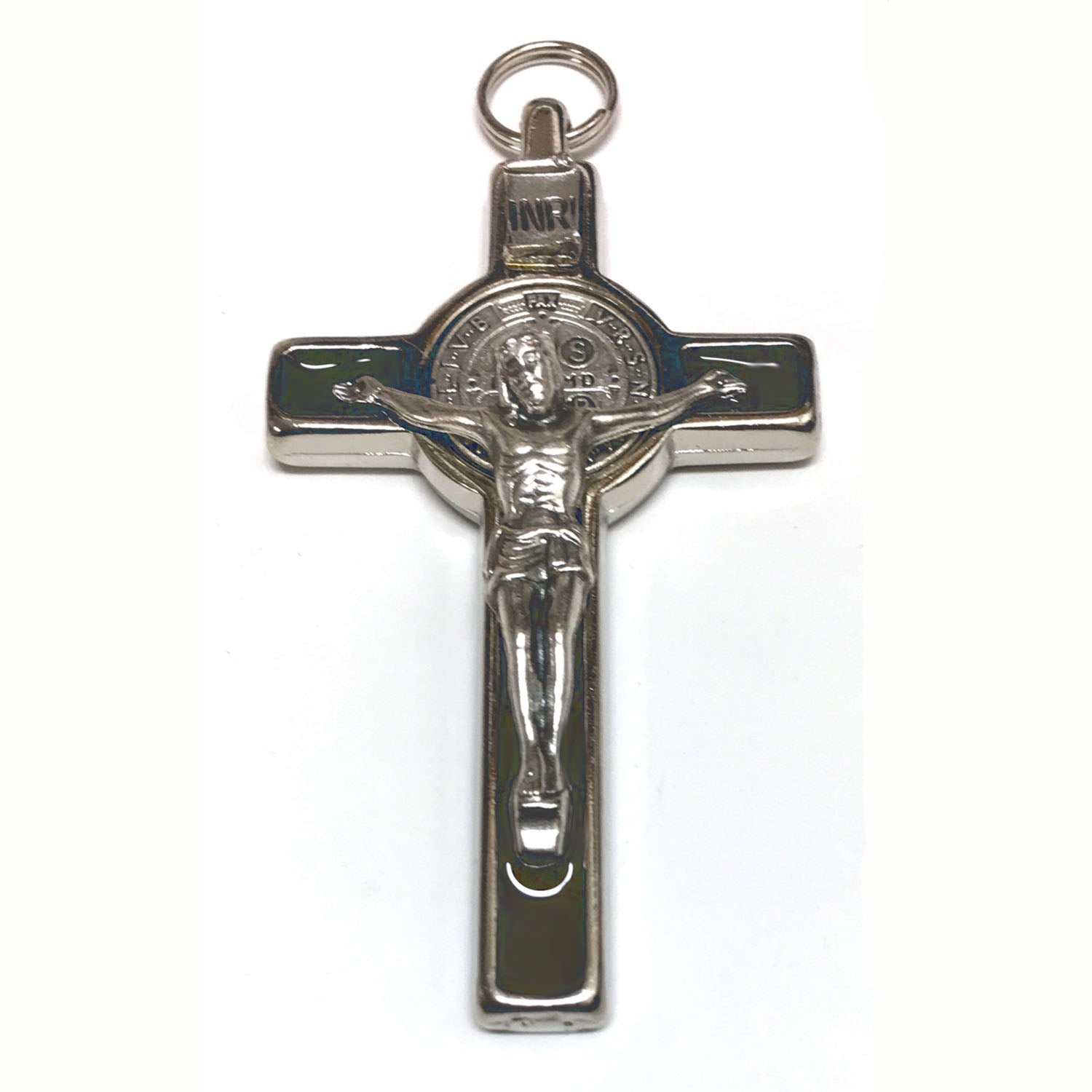 3 inch Brown Enameled St. Benedict Crucifix on Cord
