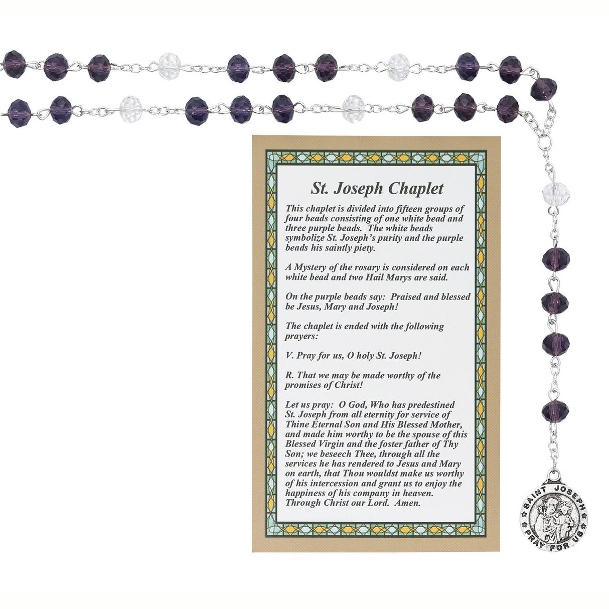 St Joseph Chaplet with Prayer Card CH124