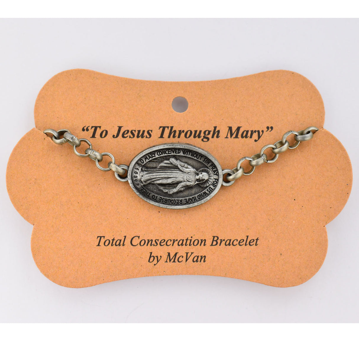 SIlver Finish Miraculous Consecration Bracelet BR993