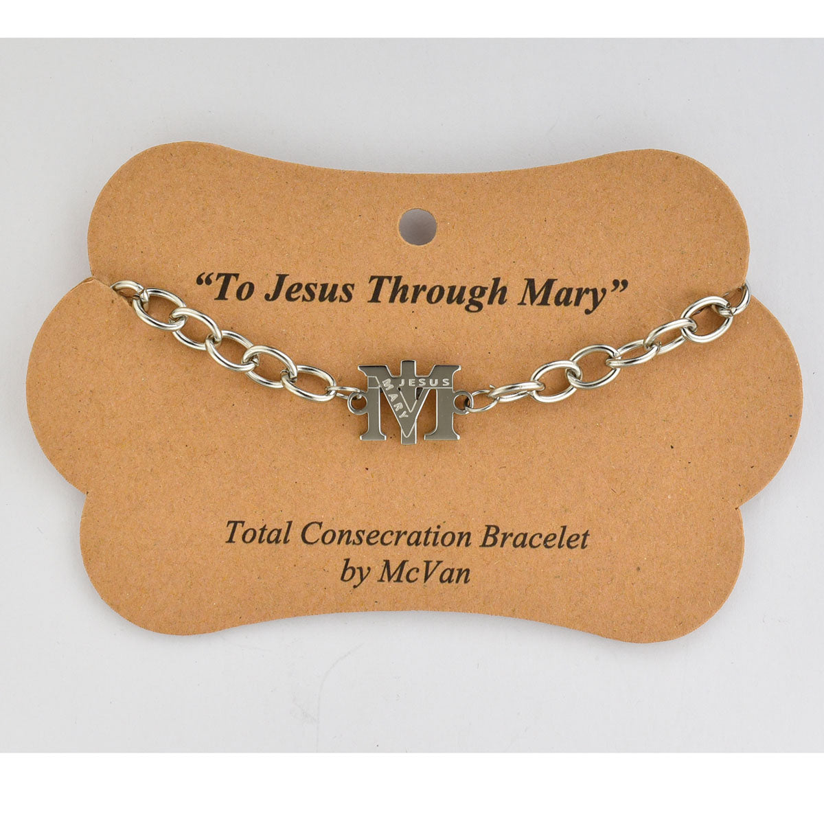 SIlver Finish Marian Consecration Bracelet BR994