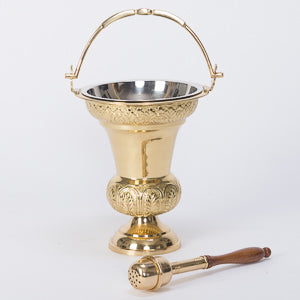 Holy Water Pot and Sprinkler H-302