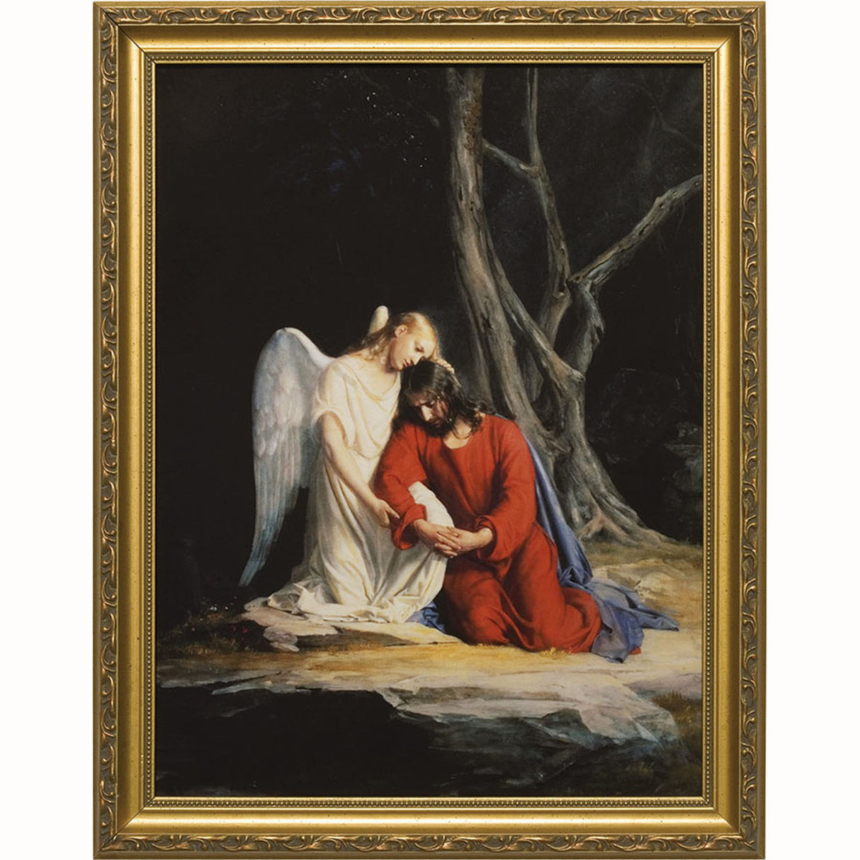 Agony in the Garden under Glass 12x16 Gold Frame